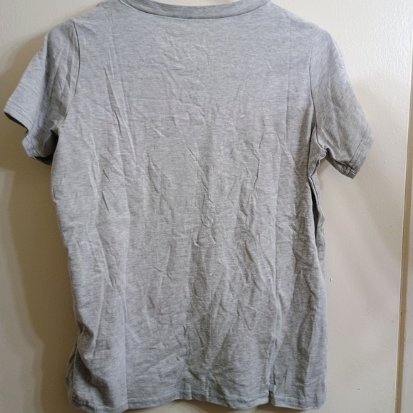 Gray Graphic Tee with Black Text - Picture 2 of 4